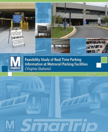 feasibility study of real time parking information at ... - WMATA.com