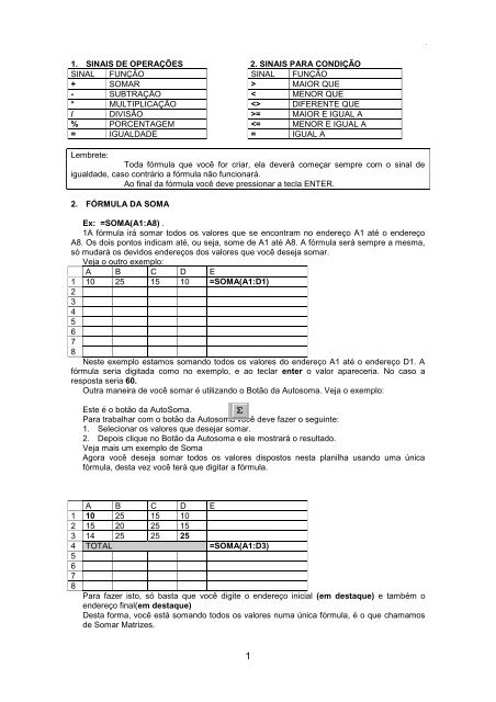 apostila de formulas.. - Ieceg