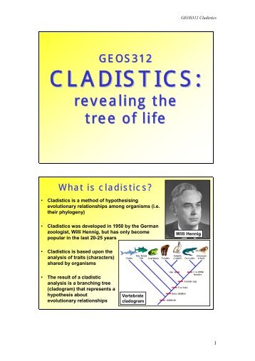 Geos312 cladistics