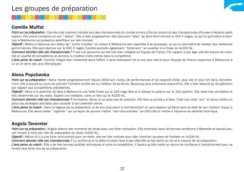 F?d? - FÃ©dÃ©ration FranÃ§aise de Natation