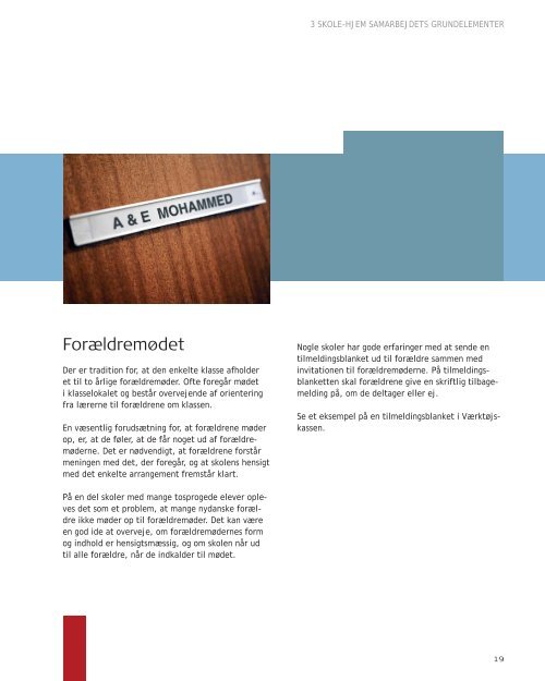 "Det gode skole-hjem-samarbejde" (pdf) - Ny i Danmark