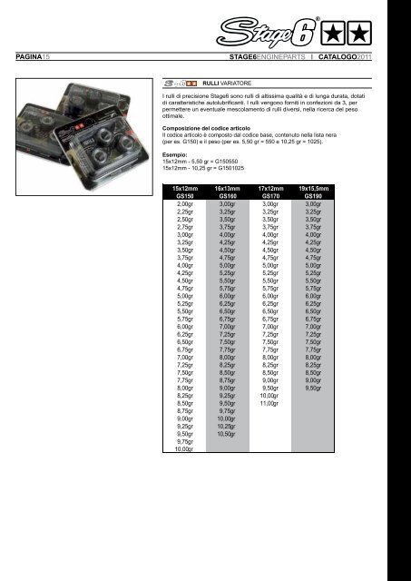 CATALOGO PRODOTTI 01/2011 - GORI ACCESSORI