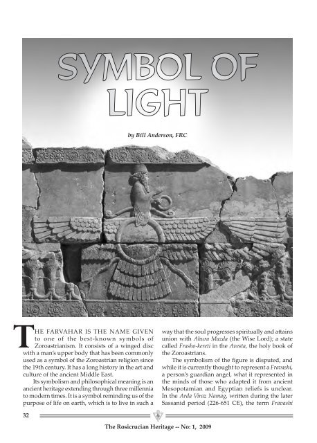 Rosicrucian Heritage Magazine - 2009-03 - AMORC