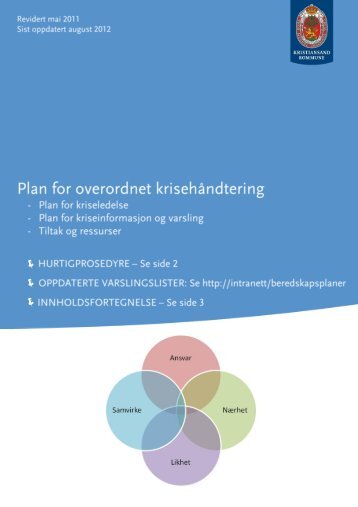 Kriseplan Kristiansand - Arendal kommune