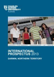 INTERNATIONAL PROSPECTUS 2013 - Charles Darwin University