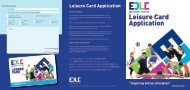 Leisure Card Application - East Dunbartonshire Leisure & Culture ...