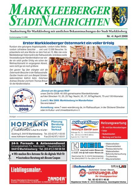 Ausgabe April 2008 Markkleeberg Online
