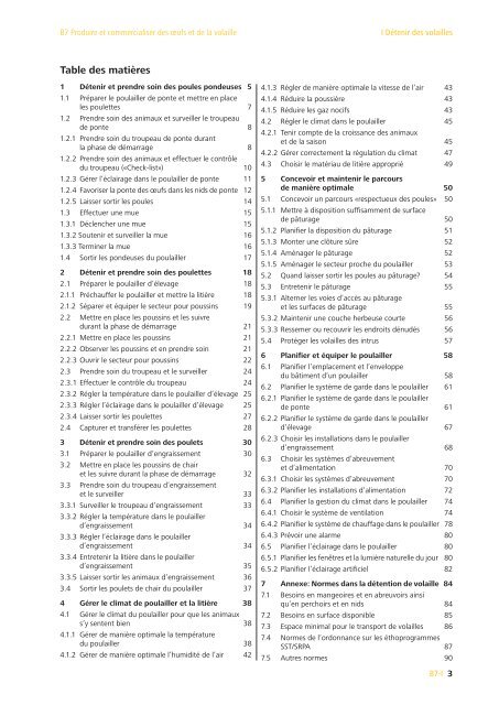 B7-I DÃ©tenir des volailles - Aviforum