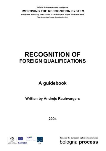 Recognition of foreign qualifications