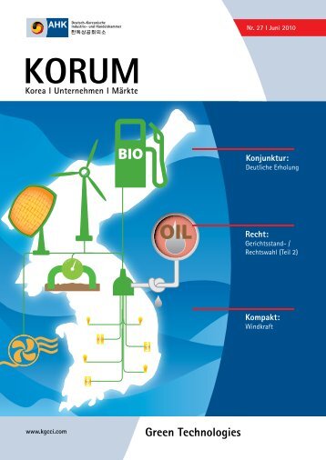 Green Technologies - AHK Korea - AHKs