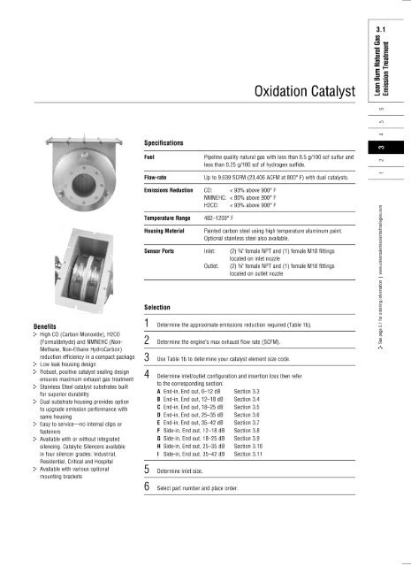 Oxidation Catalysts - Universal