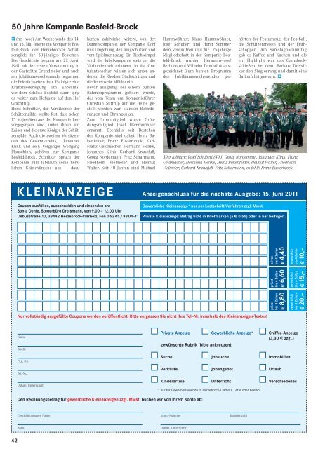 Juni 2011 - Gewerbeverein Herzebrock-Clarholz
