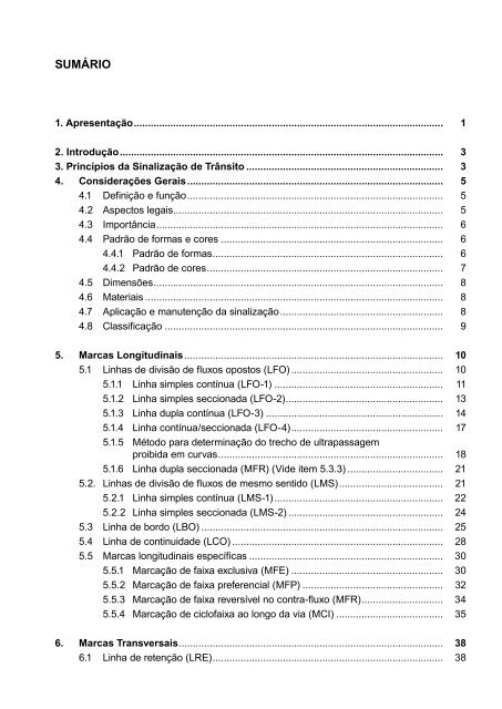 Manual de SinalizaÃ§Ã£o Horizontal - Dnit