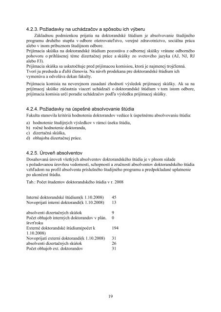 VÃ½roÄnÃ¡ sprÃ¡va FZaSP 2008 .pdf - Fakulta zdravotnÃ­ctva a sociÃ¡lnej ...