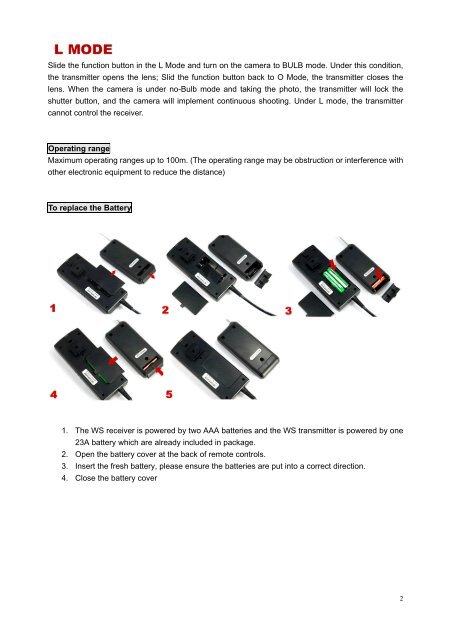 JJC WS Series WIRELESS CONTROLLER - JJC Professional ...