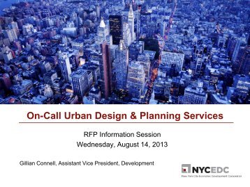 On-Call Urban Design & Planning Services - NYCEDC