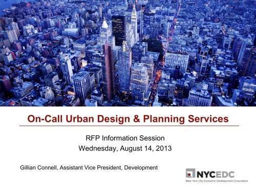 On-Call Urban Design & Planning Services - NYCEDC