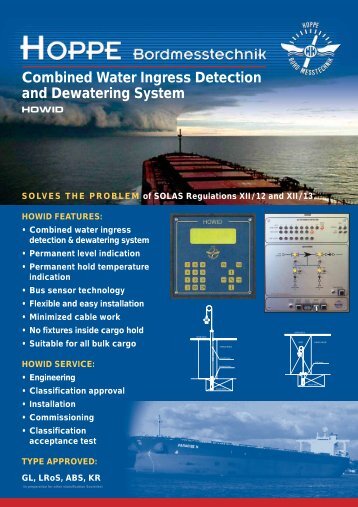 Combined Water Ingress Detection and Dewatering System