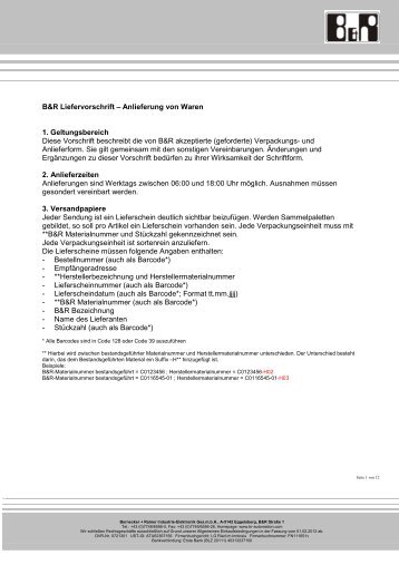 VPE Liefermenge: 1000 Stück (von ... - B&R Industrie-Elektronik GmbH