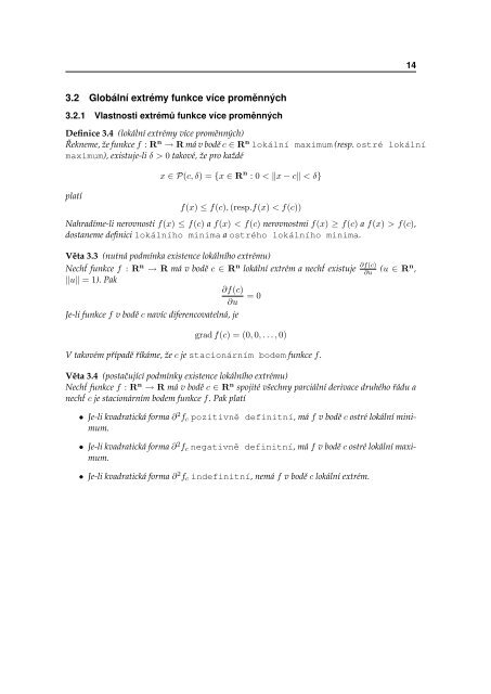 Minimalizace kvadratickÃ© funkce s kvadratickÃ½mi ... - FEI VÅ B