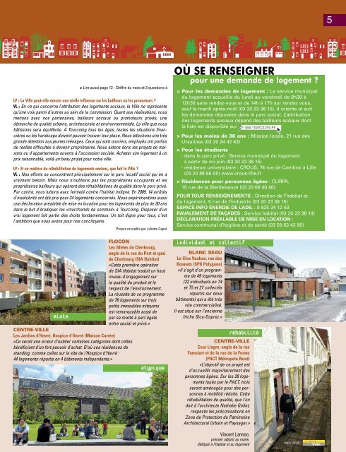 de l'habitat - Tourcoing