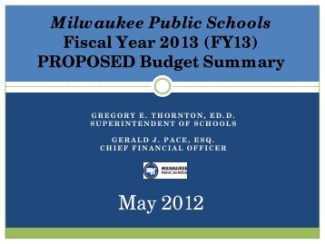 Budget - Milwaukee Public Schools