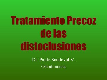 Tratamiento Precoz de las distoclusiones