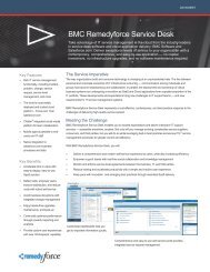 BMC Remedyforce Service Desk Datasheet - Meritide Inc.