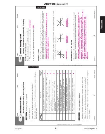 Answers Lessons 6 6 And