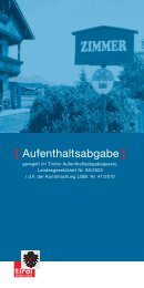 [ Aufenthaltsabgabe ] - Land Tirol