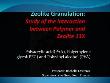 Zeolite 13X âPolymer Granules - Uwi.edu