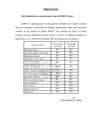 Reduction in casual contact rates of KSRTC buses.