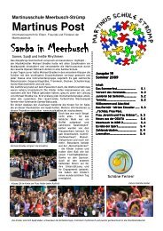 Entwicklungsphasen Hinweise Martinus Schule