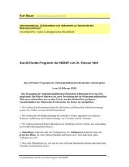 Das 25-Punkte-Programm der NSDAP vom 24. Februar 1920