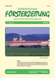 Ausgabe 2/2009 - Der Verband Ãsterreichischer FÃ¶rster