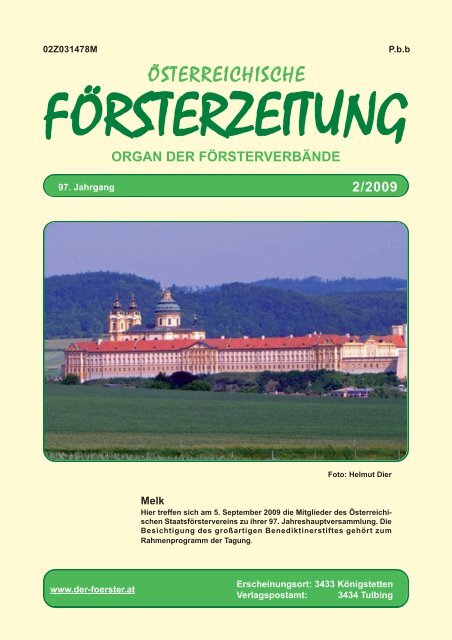 Ausgabe 2/2009 - Der Verband Ãsterreichischer FÃ¶rster