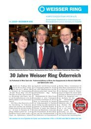 30 Jahre Weisser Ring ÃƒÂ–sterreich