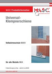 Universal-Klempnerschiene Vollwärmeschutz - MASC Bauartikel ...