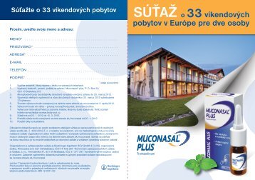 SÚŤAŽ o 33víkendových pobytov v Európe pre dve osoby - Zdravie.sk