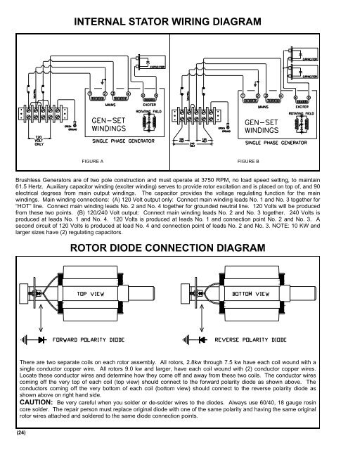 Generator Stator Wiring Diagram