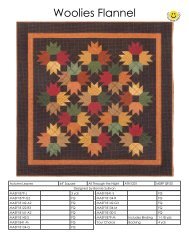 Woolies Flannel Quilts & Project Info - EE Schenck Co