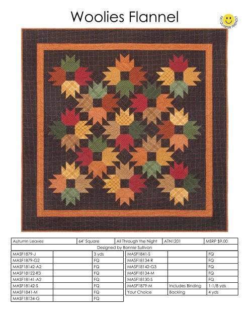 Woolies Flannel Quilts & Project Info - EE Schenck Co