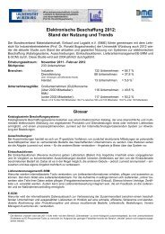 BME-Stimmungsbarometer E-Procurement 2012 - CfSM