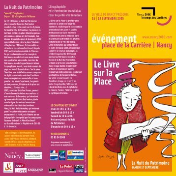 Le Livre sur la Place - Ville de Nancy