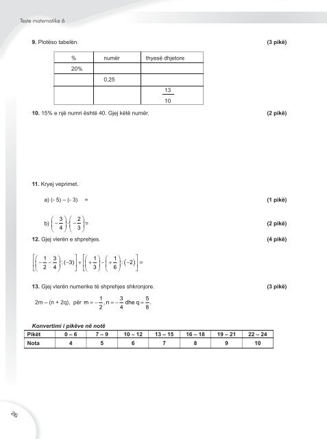 teste matematika VI.indd - Albas