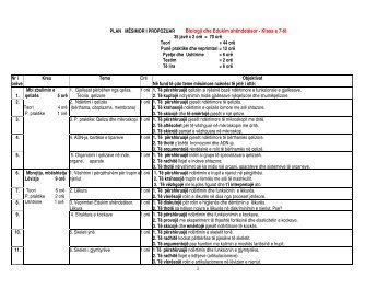 1 PLAN MÃSIMOR I PROPOZUAR Biologji dhe Edukim ... - Albas