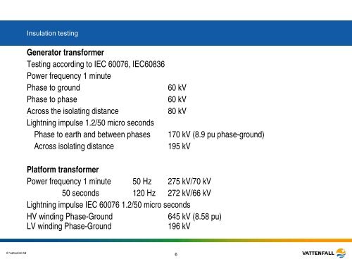 Insulation coordination for the electrical system of wind ... - IEA Wind