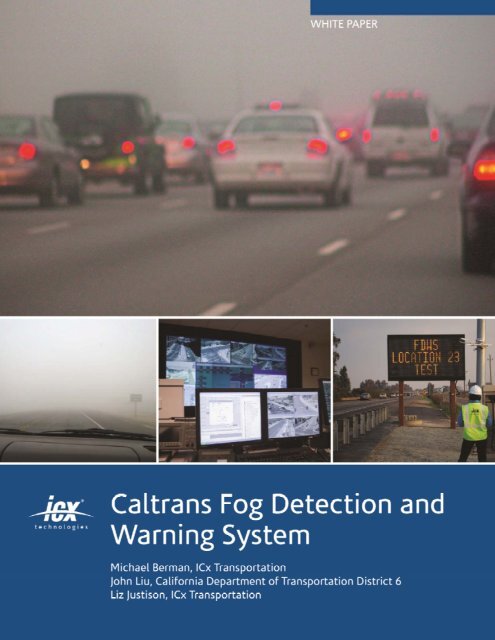 Caltrans Fog Detection And Warning System Flir Com