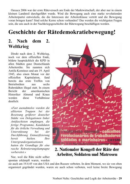 Norbert Nelte - Geschichte und Logik der Arbeiterräte