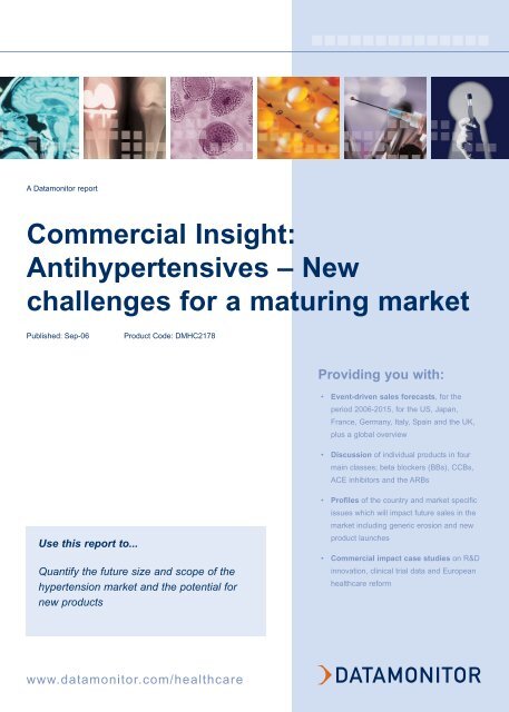 Commercial Insight: Antihypertensives â New ... - Datamonitor